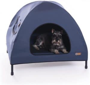 K H Indoor Outdoor Elevated Pet Bed Shelter