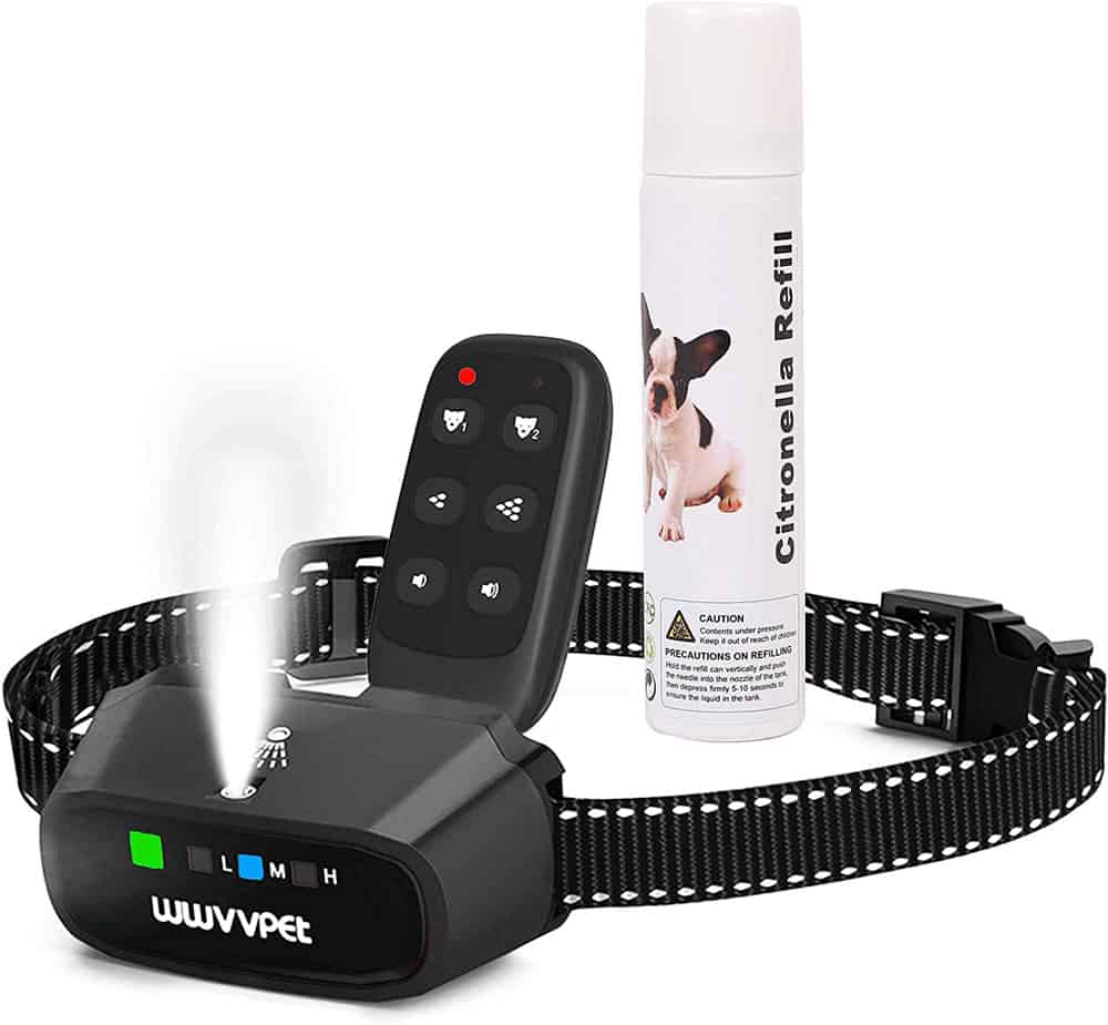 WWVVPET Spray dog barking collar