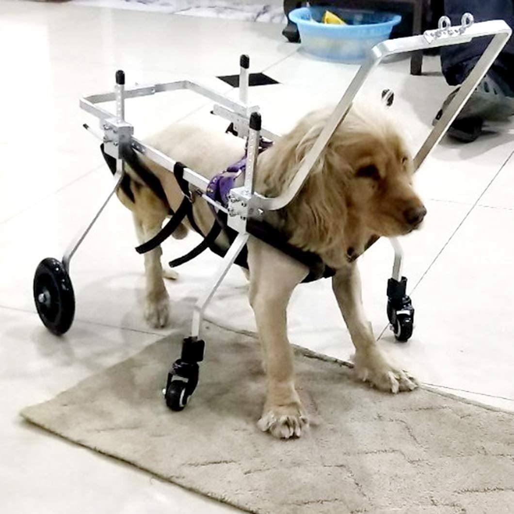 JXJ 4 Wheels Dog Cart Front and Hind Legs Rehabilitation