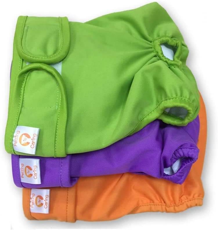Dog Diapers Washable & Reusable by PETTING IS CARING