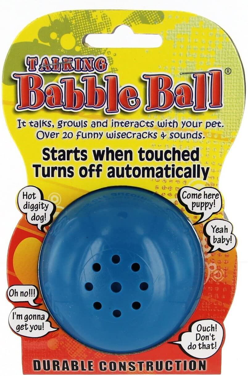Pet Qwerks Talking Babble Ball Interactive Dog Toy