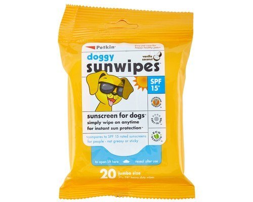 Petkin Doggy Sunwipes SP15 Sunscreen