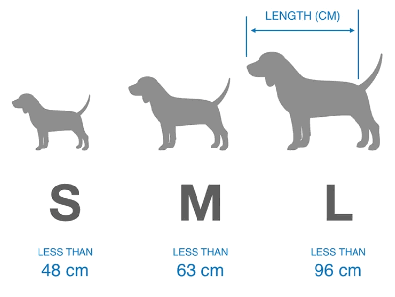 S to L Dog Size