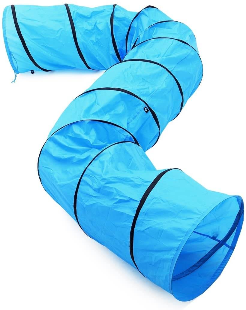 5.5M Portable Pet Dog Agility Exercise Tunnel with Carry Bag