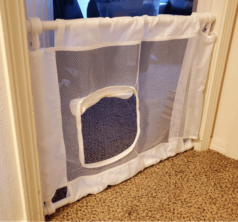 PET LIFE 'Porta Gate' being tested.