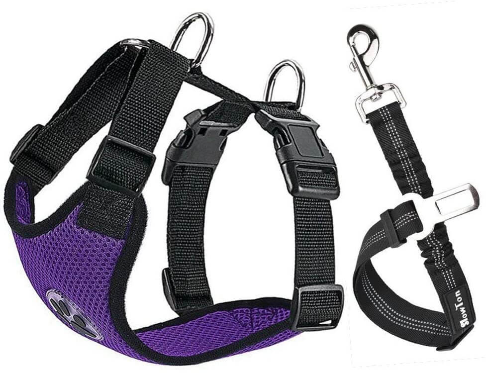 SlowTon Dog Car Harness