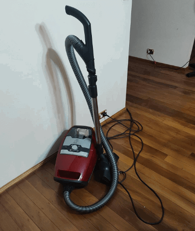Miele Blizzard CX1 Cat and Dog Bagless Vacuum Cleaner being tested by our review team.