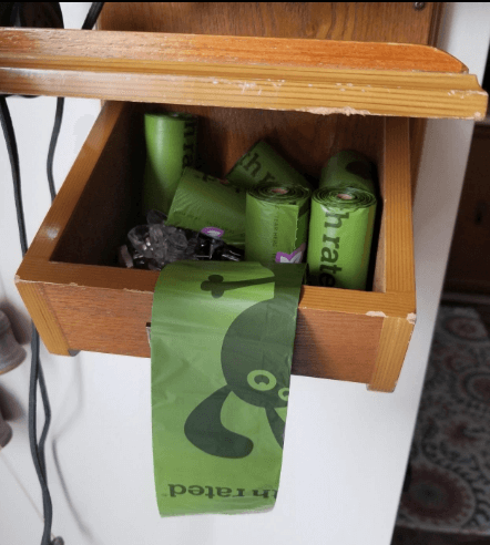 Earth Rated Dog Poop Bags being tested by our review team.