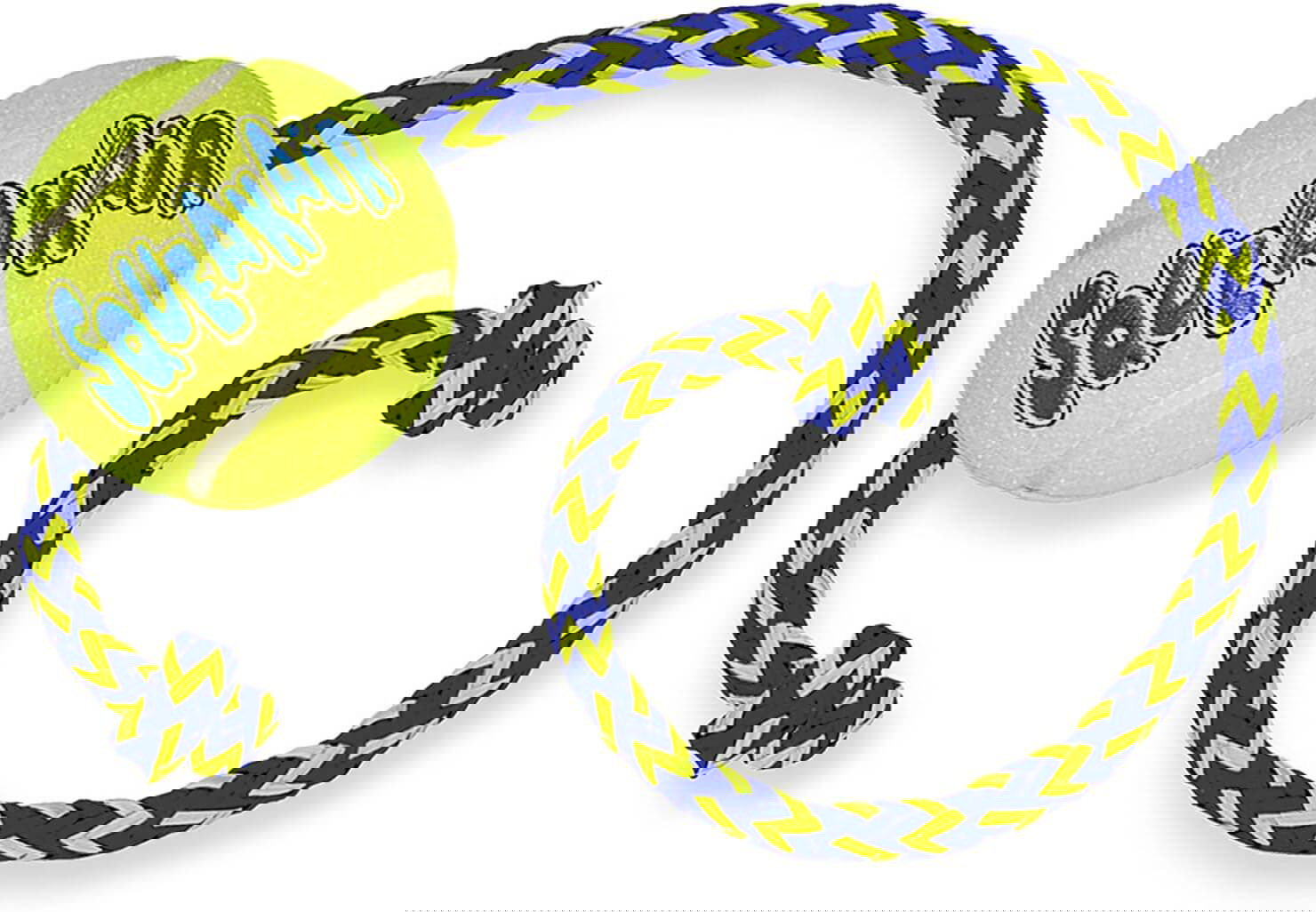 KONG Squeakair Ball with Rope
